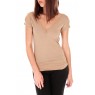 T-shirt dos cache coeur 017 Beige