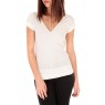 T-shirt dos cache coeur 017 Blanc