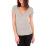 T-shirt dos cache coeur 017 Gris