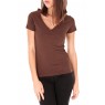 T-shirt basic cache cœur 23E-14 Marron