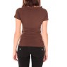 T-shirt basic cache cœur 23E-14 Marron