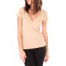 T-shirt basic cache cœur 23E-14 Beige