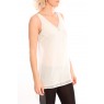 PEARL SL LONG TOP Blanc- vetement femme