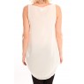 PEARL SL LONG TOP Blanc- vetement femme