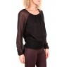 NEEBA MARIA DICTE LS TOP MIX EA Noir