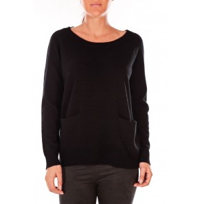 SNIPES LS OVERSIZE O-NECK Noir - 1 acheté = 1 offert