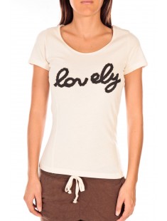 LOVELY SS TOP PP Ecru - 1 acheté = 1 offert