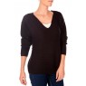 ELISA LS DEEP V-NECK Noir 