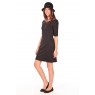 LYNETTE 2/4 POCKE DRESS  Noir