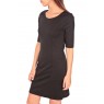 LYNETTE 2/4 POCKE DRESS  Noir