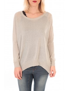 PRIME LS OVERSIZE BLOUSE KM Écru