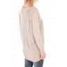 PRIME LS OVERSIZE BLOUSE KM Écru