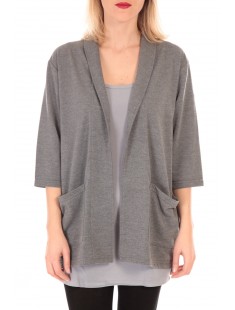 STACIA 3/4 CARDIGAN KM Gris