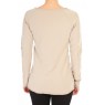 T-shirt Empiècement Pailleté 2119 Beige