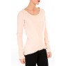 T-shirt Empiècement Pailleté 2119 Rose poudre