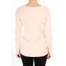 T-shirt Empiècement Pailleté 2119 Rose poudre