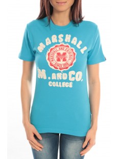 T-shirt Marshall Original M and Co 2346 Bleu