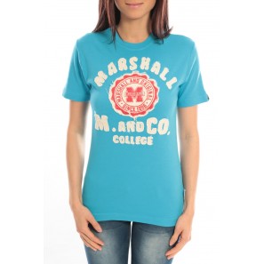 T-shirt Marshall Original M and Co 2346 Bleu