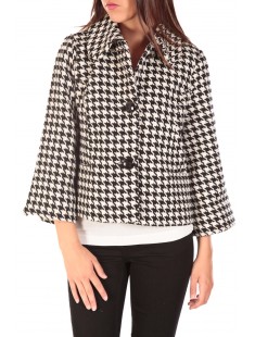 ODA Short Jacket Noir/Blanc