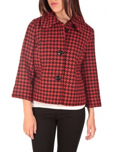 ODA Short Jacket Noir/Rouge