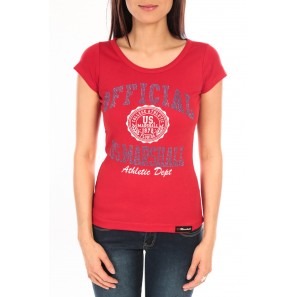 T-Shirt Official US Marshall FT110 Rouge