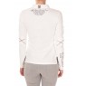 Polo pique stretch tee Blanc