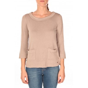 Cute a-shape sweater Beige