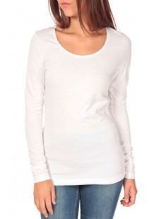 Lara stretch longsleeve Blanc