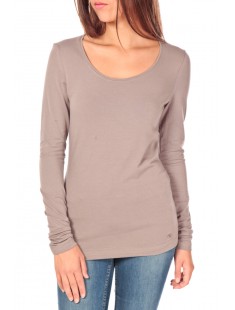 Lara stretch longsleeve Marron