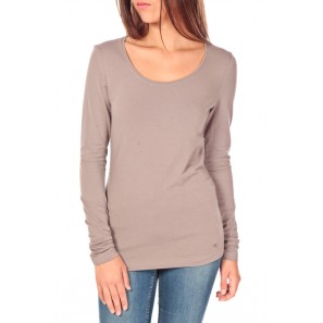 Lara stretch longsleeve Marron