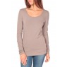 Lara stretch longsleeve Marron