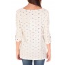 Top fancy star print shirt Blanc