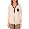 Blouse Shirt W Beige