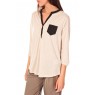 Blouse Shirt W Beige