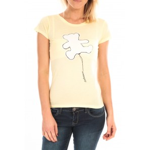 T-Shirt Pics Printe Ours Jaune