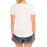T-Shirt Mimi Flamme Print Blanc