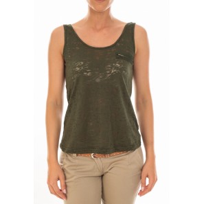 TOP ALMA SL TANK Kombu Green/DTM ZIPPER