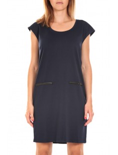 SHORT DRESS CELINA S/L Asphalt Marine