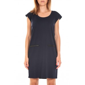 SHORT DRESS CELINA S/L Asphalt Marine