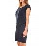 SHORT DRESS CELINA S/L Asphalt Marine