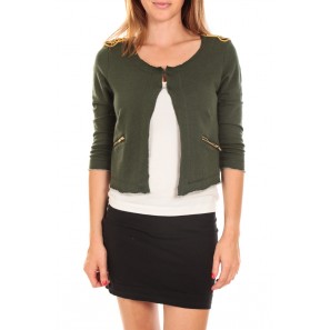 WILIANA 3/4 BLAZER Kombu Green/W.BLACK Vert