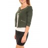 WILIANA 3/4 BLAZER Kombu Green/W.BLACK Vert