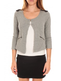 WILIANA 3/4 BLAZER Light Grey Mela/W Gris