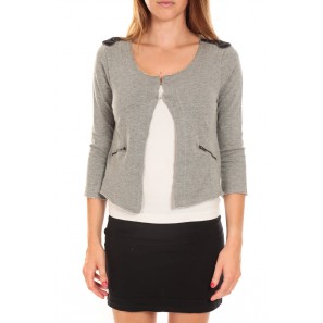 WILIANA 3/4 BLAZER Light Grey Mela/W Gris