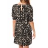 DRESS LEAH 3/4 SHORT EX7 Black/LATTE