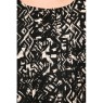 DRESS LEAH 3/4 SHORT EX7 Black/LATTE