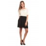 Minto 2/4 short dress Blanc/Noir