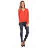 Horse LS Top Orange