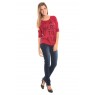 TESSA 3/4 Top 10098264 Rouge