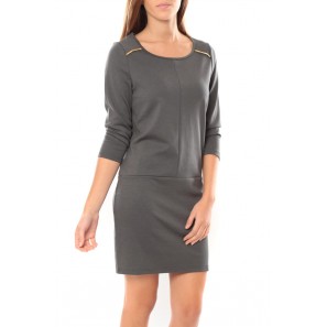 Robe Greg 3/4 Short Dress 10098979 Anthracite